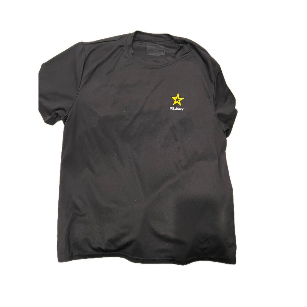 US Army Black Micro Fiber T-Shirt Mens Large
